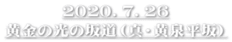 ２０２０．７．２６ 黄金の光の坂道（真・黄泉平坂）